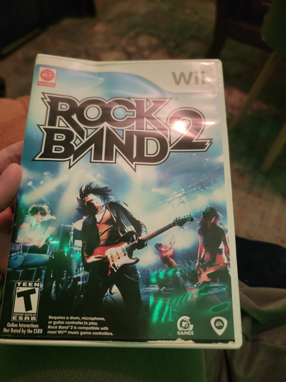 Nintendo Rock Band 2 - Blue/Teal Concert Artwork